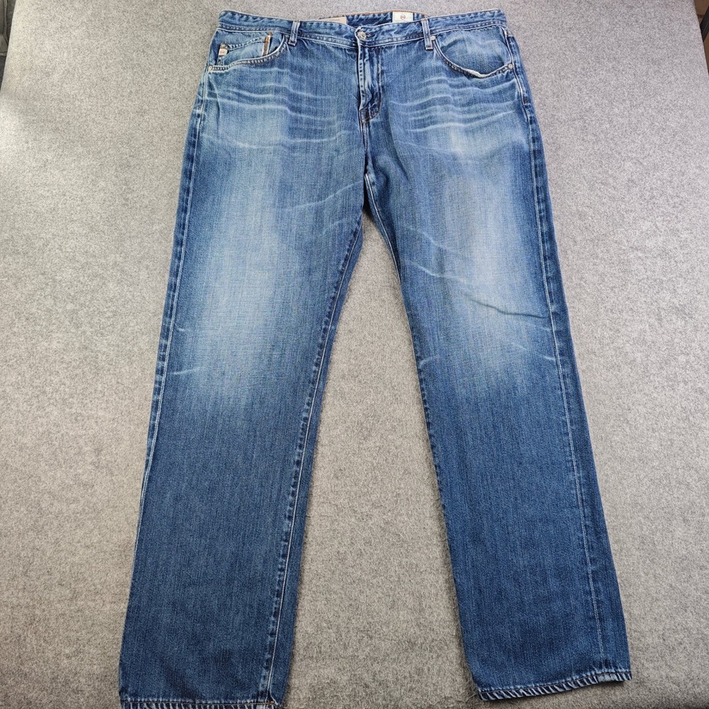 AG Adriano Goldschmied The Graduate Tailored Leg Jeans Mens 40x34 Blue Denim